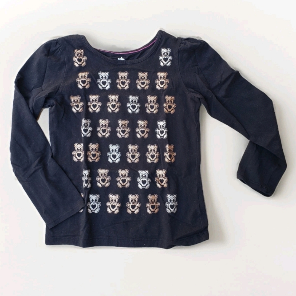 Girls Gold and Silver Teddy Bear Shirt (7)